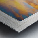 Southwest Desert Sunset View White Window Metal print