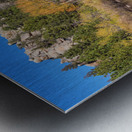 Cool Calm Rocky Mountains Autumn Reflections Metal print