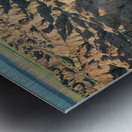 Natures Elegy Badlands Canyons Cracks and the Dance of Shadows Metal print