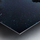 Milky Way and Perseid Meteor Over Colorado Rockies Poudre Canyon Metal print