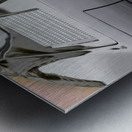 timeless design of a 1965 Chevy Corvette  Metal print