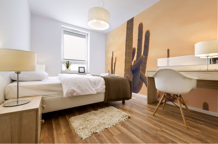 Classic Arizona Giant Saguaro Mural print