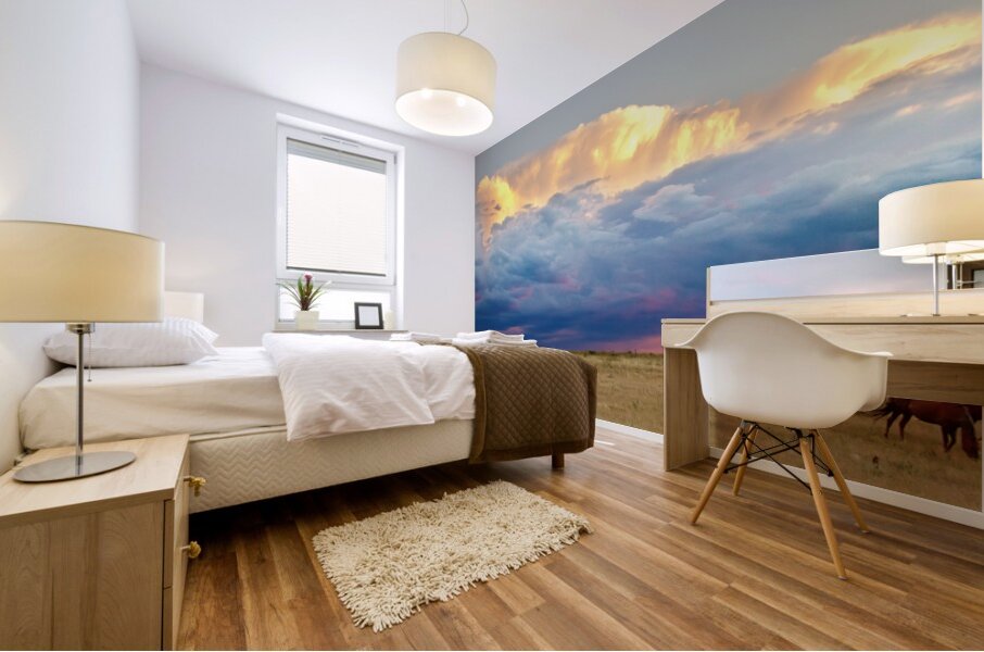 Horses On The Storm Mural print