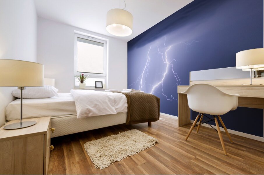 Taking It To The Ground Mural print