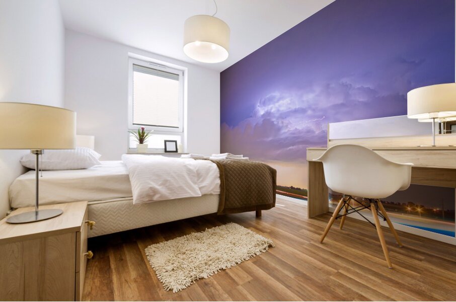 25 to 34 Intra Cloud Lightning Thunderstorm Mural print