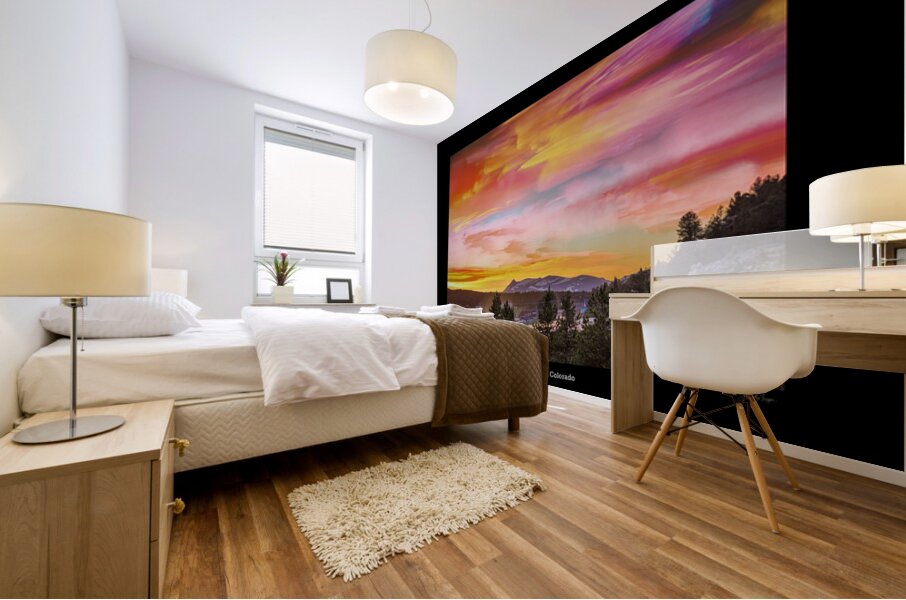  A Timed Stack of Rollinsville Colorado Mural print