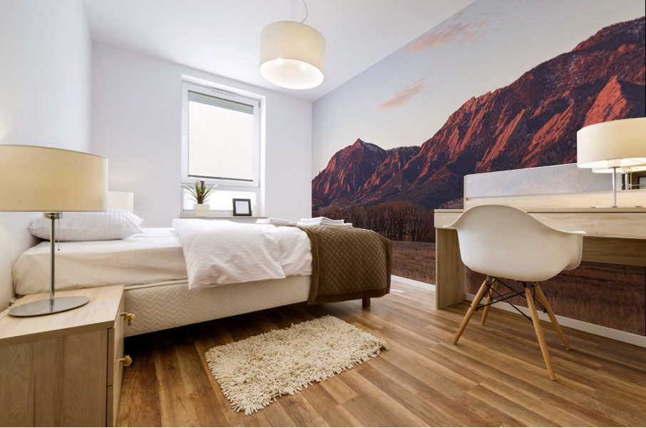 Rocky Mountain Front Range Boulder Flatiron Pano Mural print