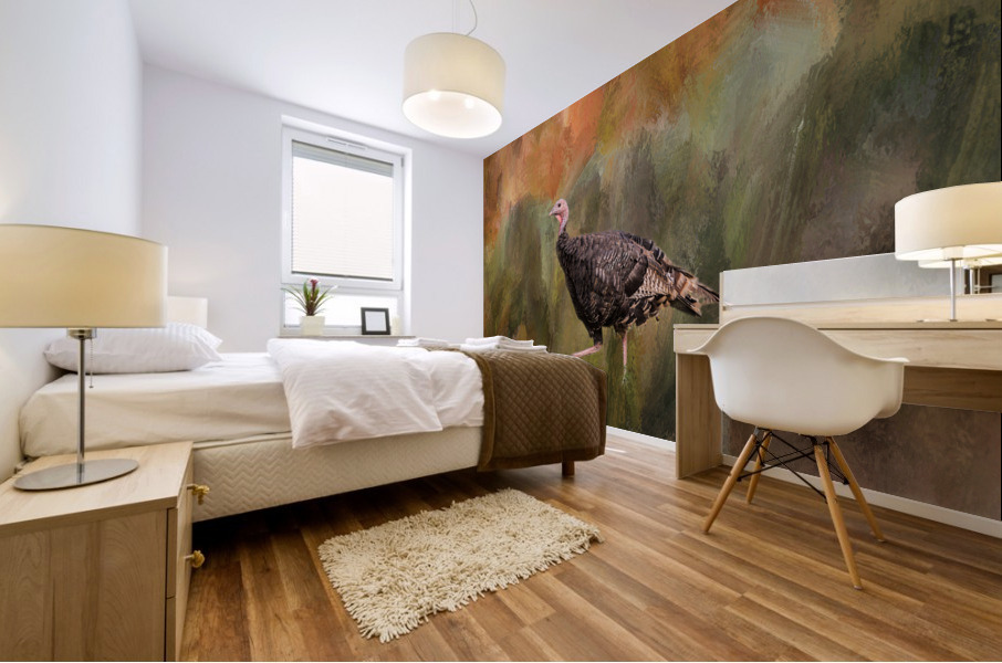 Native Merriam Turkey Mural print
