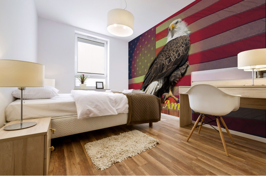 God Bless America Mural print