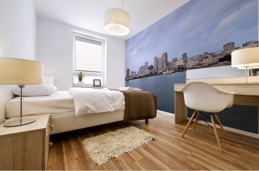 New Orleans Skyline Where the River is Calm and the Jazz Never Sleeps Mural print