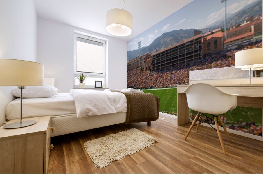University of Colorado Boulder Folsom Field Long  Panorama Mural print