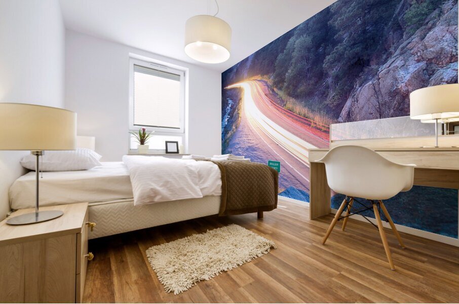 Boulder County Colorado Blazing Canyon View Mural print