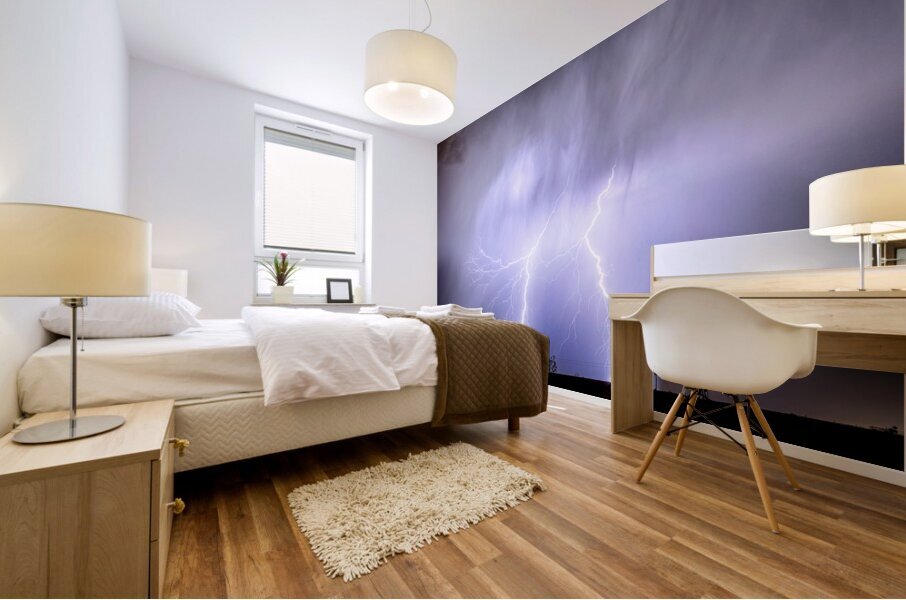 Double Lightning Strike Harmony Mural print