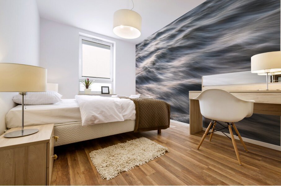 South Boulder Creek Sunset Blurred Lines Mural print