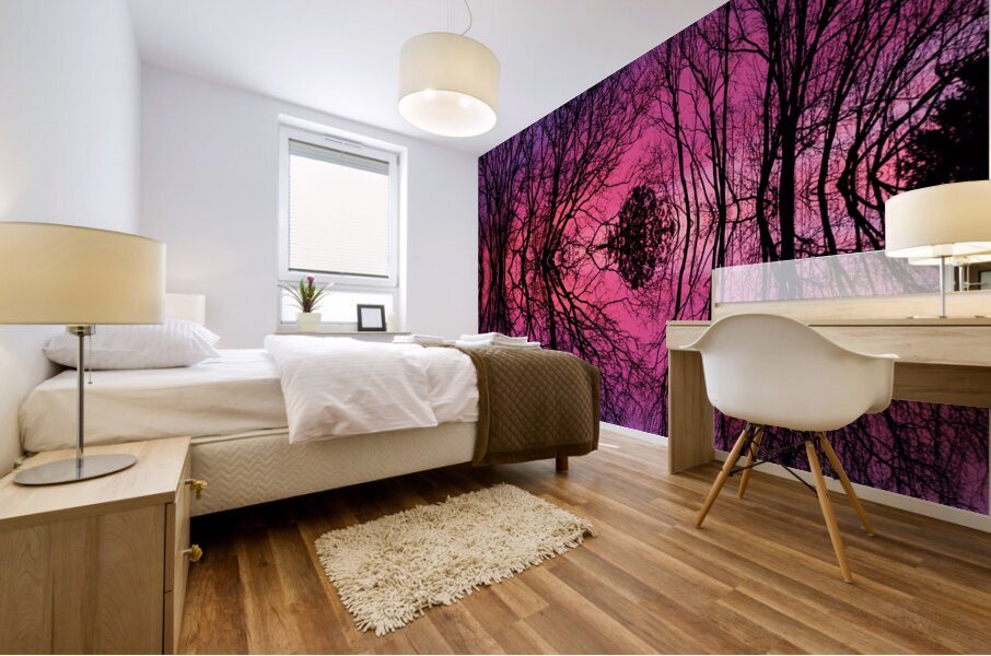 Morning Glow Tree Abstract Mural print