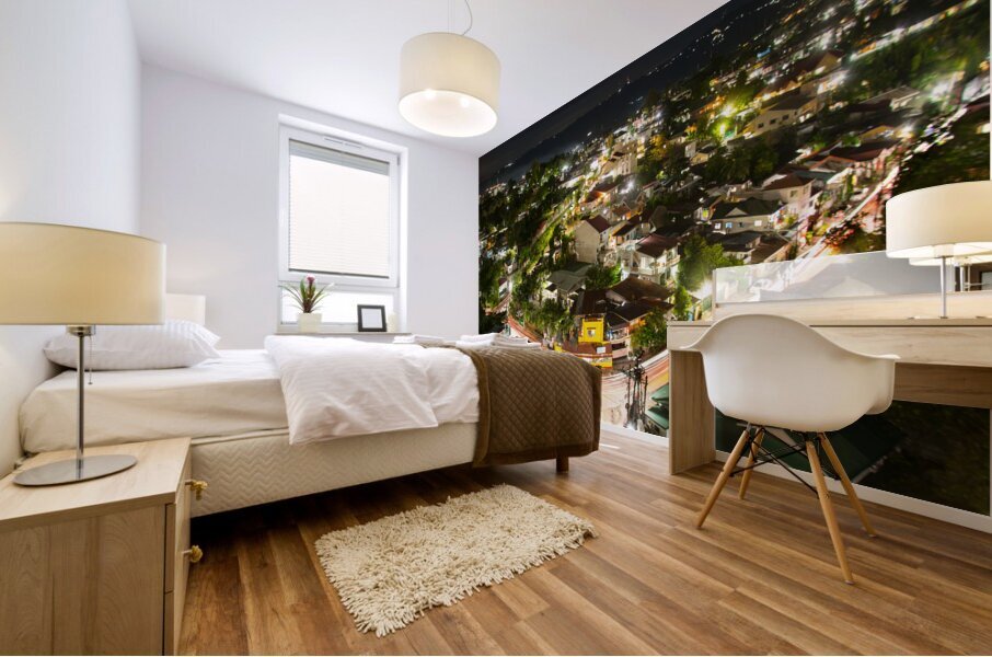 Night Lights of Escario   Cebu City Philippines Mural print