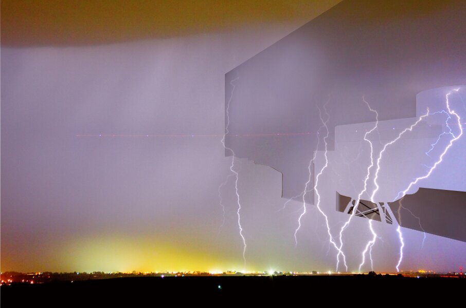 Into the Colorful Night Mural print