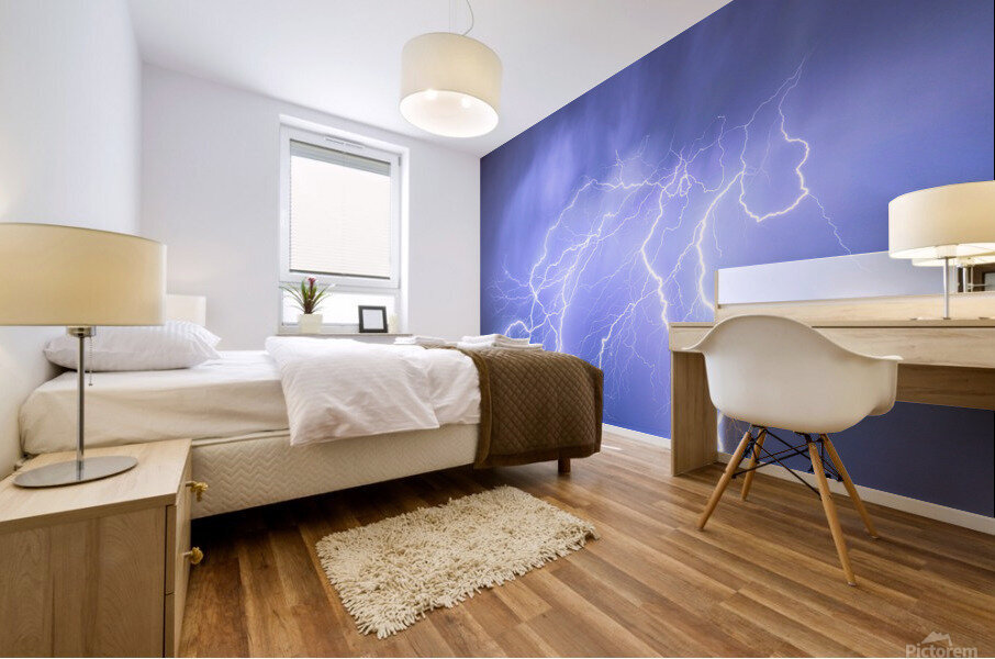 Lightning Electrical Sky Mural print