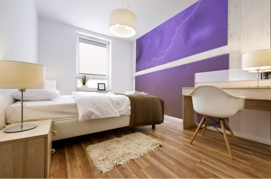 Rainy Country Barn White Window View Mural print