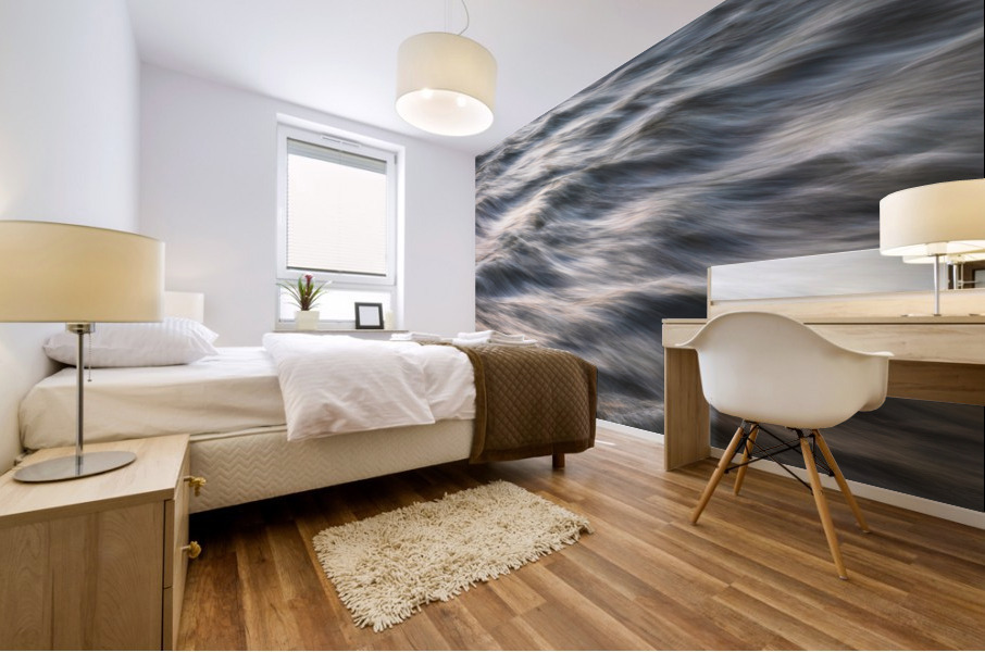 South Boulder Creek Sunset Blurred Lines Mural print