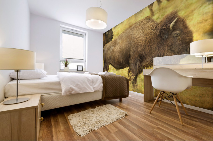Bison Mural print