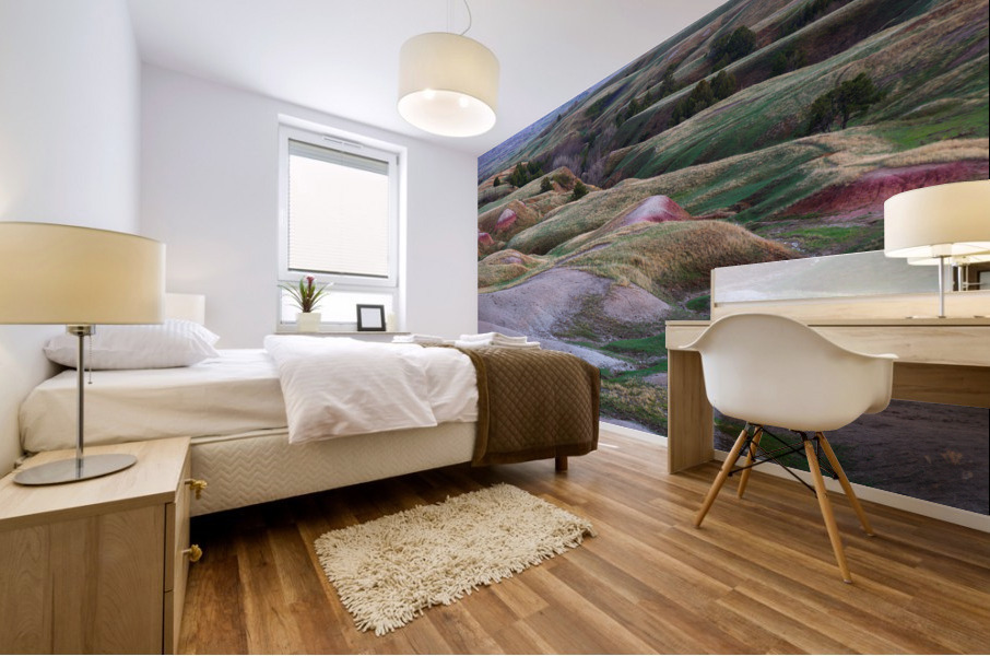 Colors of South Dakota Badlands Tuscany-Like Rolling Hills Mural print