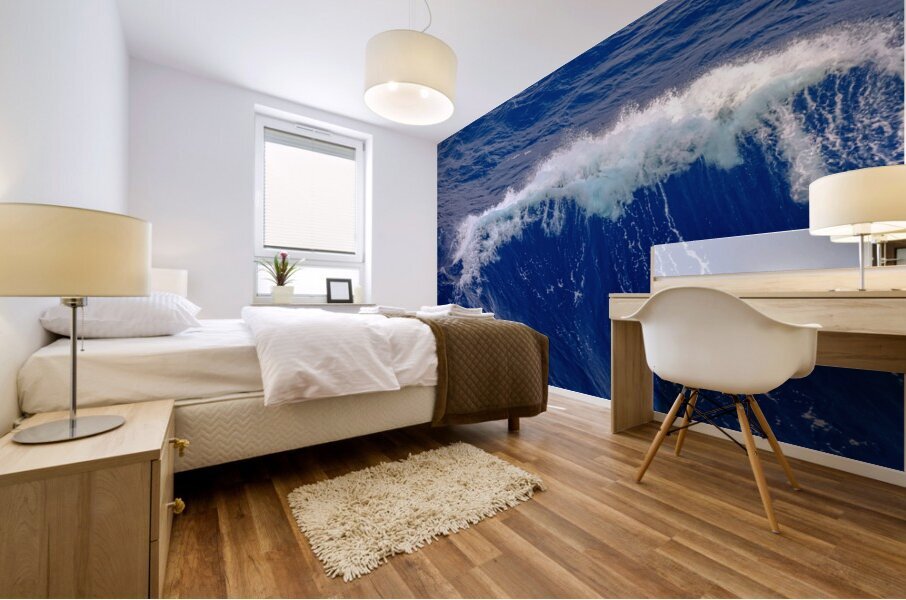 Serenity as the Ocean Waves Crest Mural print