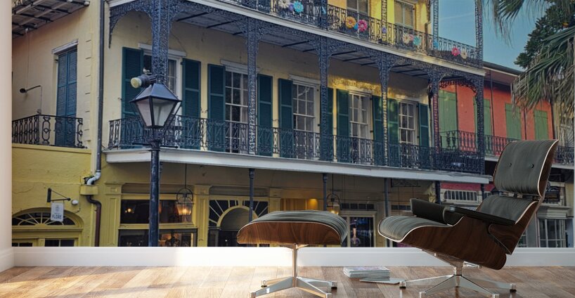 French Quarter Charm New Orleans Architecture Wall Murals