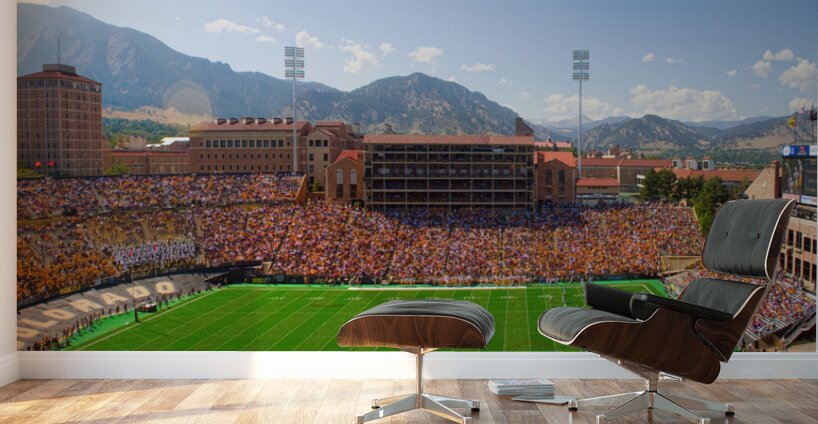 University of Colorado Boulder Folsom Field Game Panorama Wall Murals