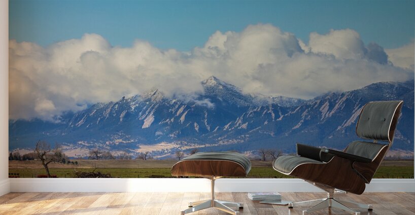 Boulder Colorado Front Range Cloud Pile On Wall Murals