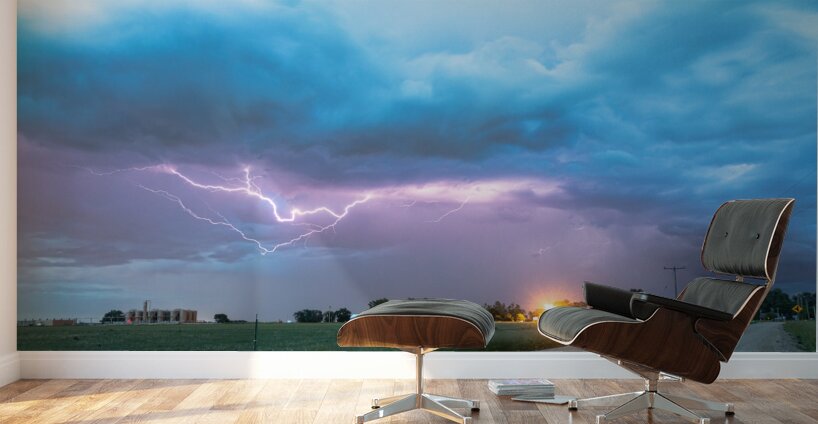 Country Dirt Road Storm Wall Murals