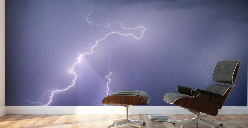 Arizona McDowell Mountains Electrical Discharge Wall Murals