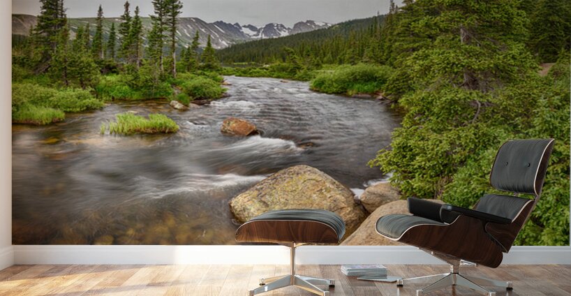 Colorado Indian Peaks Wilderness Creek Panorama Wall Murals