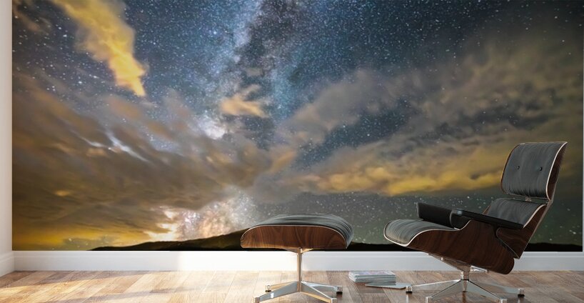 Longs Peak Milky Way Wings Wall Murals