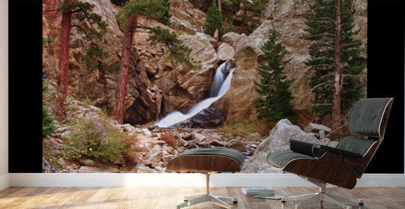 Boulder Falls Cascade Colorado Limited Edition Wall Murals