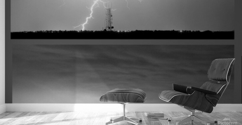 Lightning Strikes 4 Image Vertical Progressio Wall Murals
