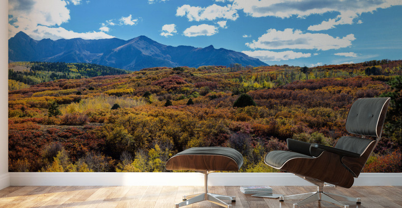 Colorado Painted Landscape Panorama PT2a Wall Murals