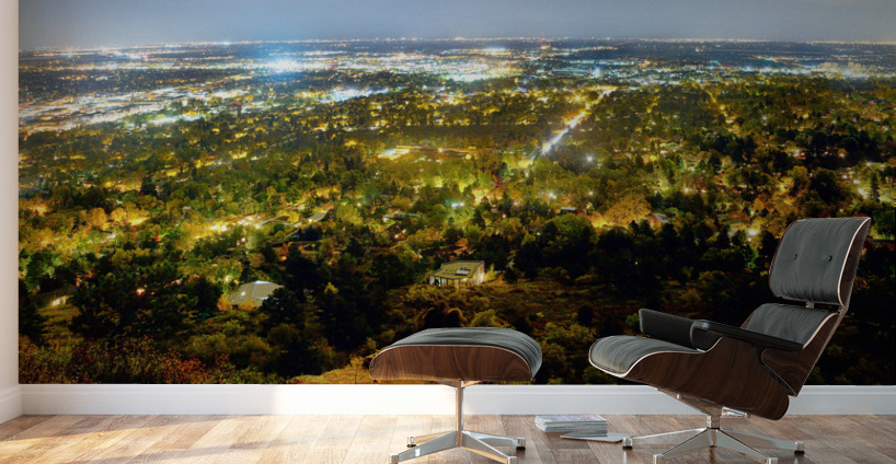 Boulder Colorado City Lights Panorama Wall Murals