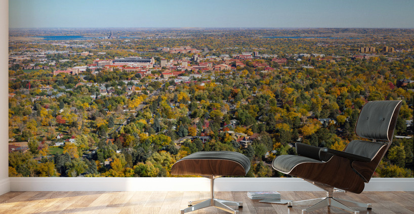 Colorado University Boulder Fall Panoramic Wall Murals