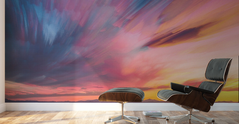 Colorado Front Range Sunset Timed Stack Wall Murals