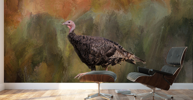 Native Merriam Turkey Wall Murals