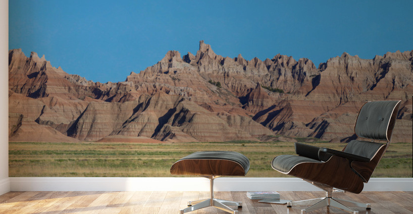 Panoramic Views Badlands National Park from Conata Basin PT1 Wall Murals