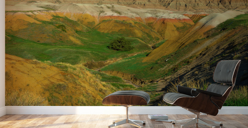 Enchanting Colors of the South Dakota Badlands Wall Murals