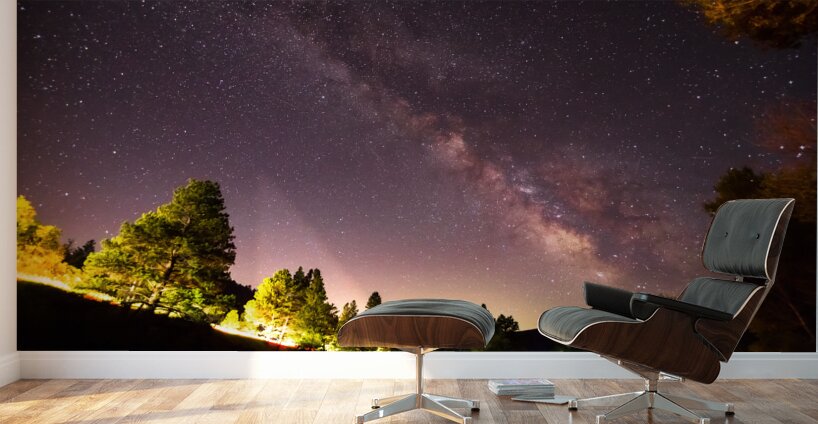 Milky Way Night Sky Astrophotography Colorado Rocky Mountains Wall Murals