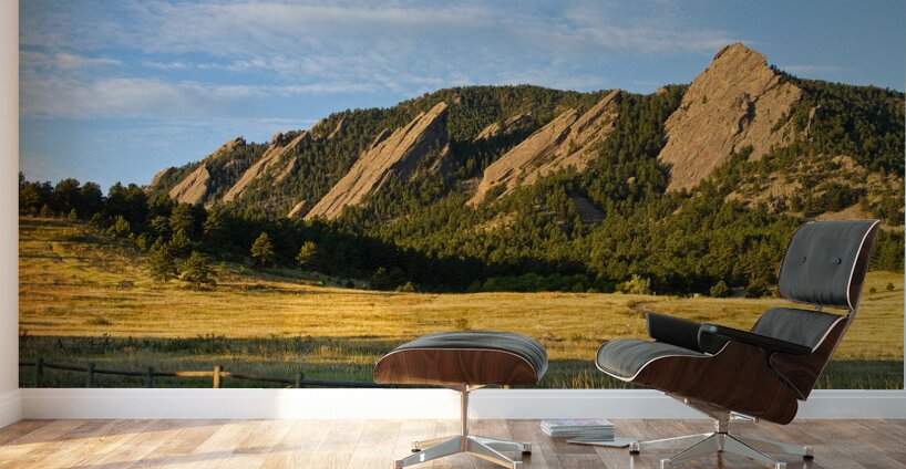 Flatirons from Chautauqua Park Wall Murals