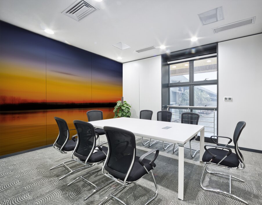 Lake Color Abstract Wall Printing