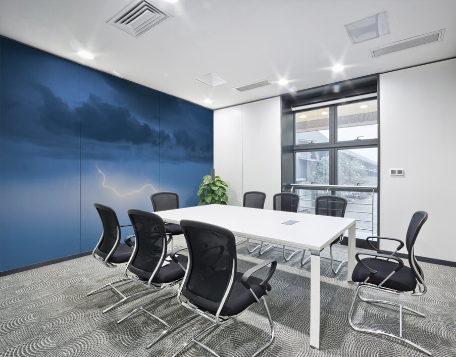 Skys Electric Vein Hooked Wall Printing