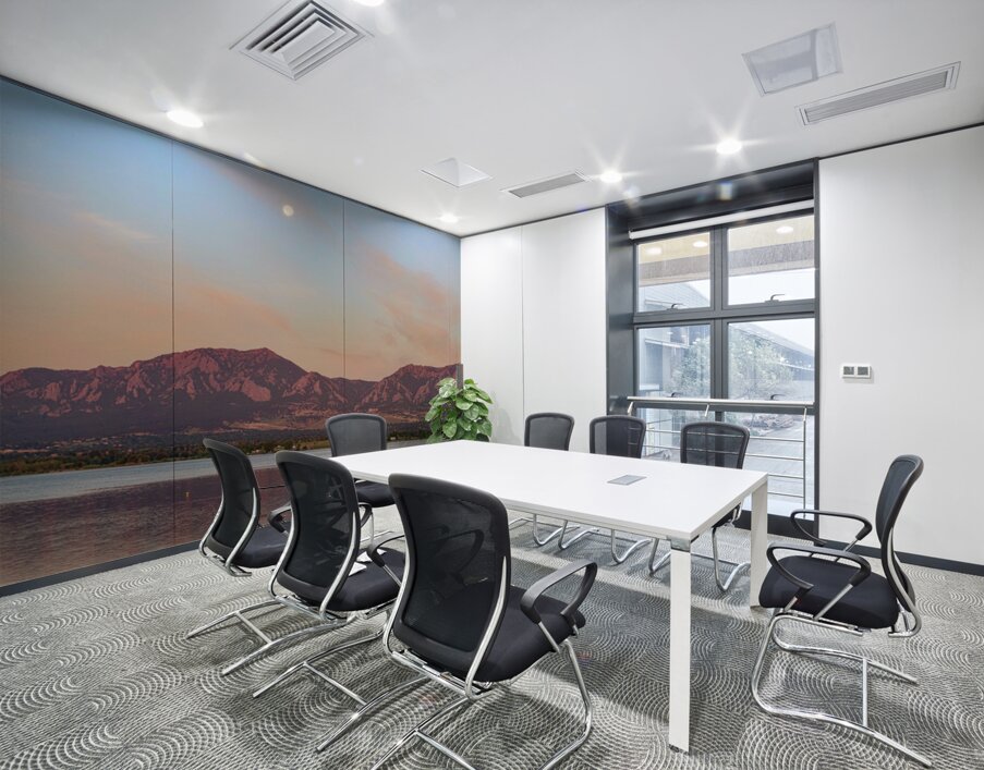 Blue Moon Front Range Boulder Sunrise Panaorama Wall Printing