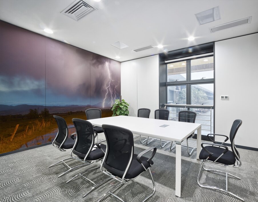 Lightning Striking Longs Peak Foothills 6 Wall Printing