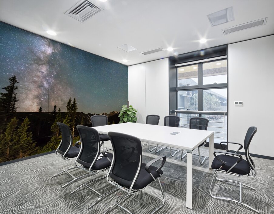 Milky Way Magic Above Longs Lake and the Indian Peaks Wall Printing